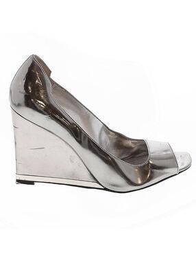 GUESS by Marciano Silver Wedge Heels - Size 6.5